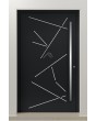 PIVOT Vario-inox - puerta de entrada pivotante de aluminio con rayas