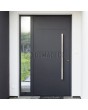 Aluminio antracita Puerta de entrada abatible LIM con luz lateral izquierda