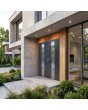 LIM W322 doble - puerta doble antirrobo de aluminio con cristal