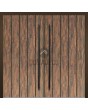 LIM WOODLINE 2 Doble - puerta doble de aluminio revestida con laminado de alta presión Tambora imitación madera