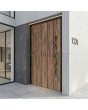 LIM WOODLINE 2 - puerta de entrada cubierta con laminado de alta presión Tambora imitación madera