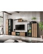 Cambridge: mueble para televisión con listones verticales