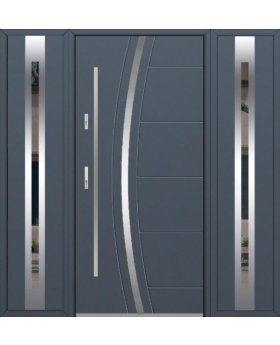Puerta Básica de Aluminio Panelada de 1 o 2 Hojas, Serie 7009 E-40