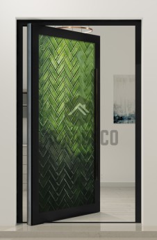 PIVOT FS1 - puerta pivotante de aluminio de alta calidad con vidrio fusible