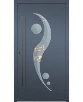 LIM 11E - puerta de aluminio para entrada