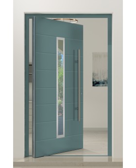 PIVOT 12C - puerta de entrada pivotante moderna