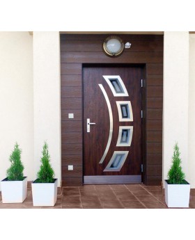 Fargo 21 - puertas de entrada de casa
Color: de caoba; Tipo de vidrio: 3d
