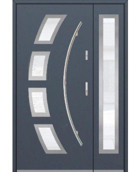 Fargo 21A DB - puerta entrada moderna con sidelite