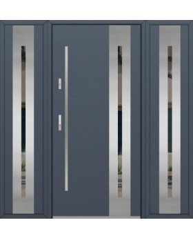 Fargo 26B T - puerta entrada metalica con dos sidelites