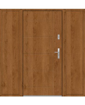Fargo 26D T - puerta entrada moderna con dos sidelites