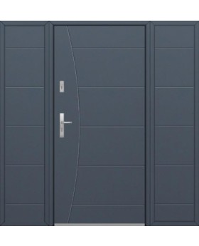 Fargo 26F T - puerta entrada exterior con dos sidelites