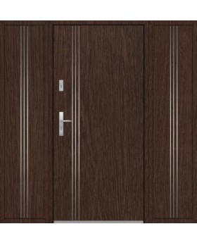 Fargo 32A T - puerta entrada exterior con dos sidelites