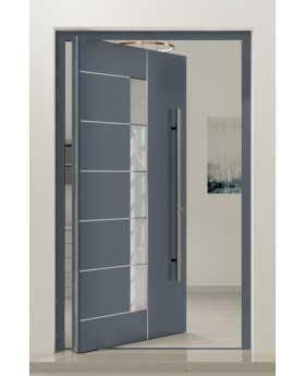 PIVOT AP02 - puerta de entrada pivotante de aluminio con cristal