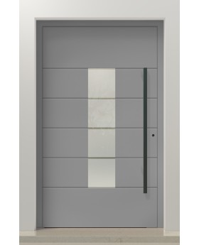 PIVOT AP06 - Puerta de entrada pivotante de aluminio para uso intensivo