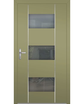 LIM AP13- puerta de entrada de vidrio y aluminio