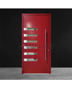 PIVOT AP18 - Puerta de entrada contemporánea con bisagra de aluminio