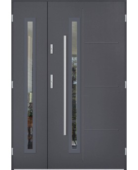 Sta Arago Duo - puerta entrada moderna con sidelite
