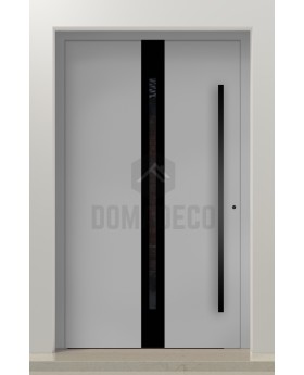 LIM C21 - puerta de entrada de aluminio con cristal