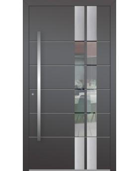 LIM C3 - puerta de entrada de aluminio moderna