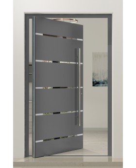PIVOT C7 - entrada con puerta pivotante moderna