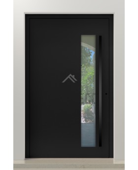 PIVOT C8 - Puerta pivotante de aluminio de diseño con cristal