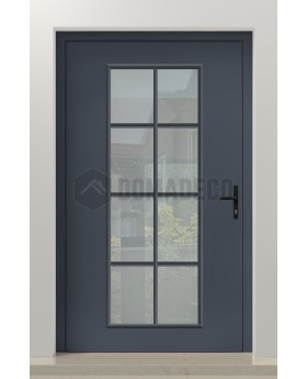 PIVOT CL06 - puerta pivotante tradicional de aluminio de estilo clásico con cristal