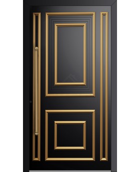 LIM CL17 - Puerta de entrada de aluminio de estilo tradicional
