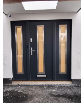 Fargo 12 T - puerta principal con dos sidelites
