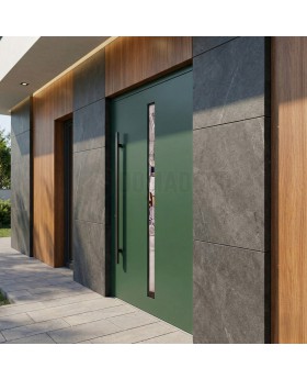 Puerta de entrada de aluminio ecológica, asequible y de alta calidad.