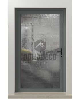 PIVOT FS3 - puerta pivotante de aluminio con vidrio fusible