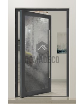 PIVOT FS3 - puerta pivotante de aluminio con vidrio fusible