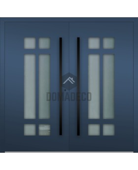 LIM HEY II doble - puerta exterior doble de aluminio a medida con dos cristales