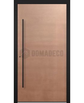 LIM Copper - puerta principal de aluminio con revestimiento de cobre