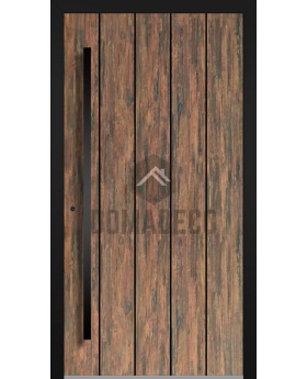 LIM WOODLINE 2 - puerta de entrada cubierta con laminado de alta presión Tambora imitación madera