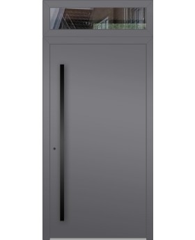Puerta LIM abatible de aluminio con cristal superior