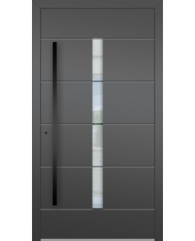 LIM AP16- puerta de entrada de vidrio y aluminio