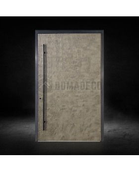 PIVOT M3 - Puerta de entrada pivotante de aluminio revestida de metal líquido