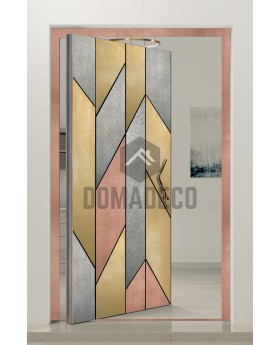 PIVOT M4 - Puerta de entrada pivotante de aluminio revestida de metal líquido 