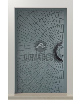 PIVOT M7 - puerta pivotante de aluminio con metal líquido de zinc