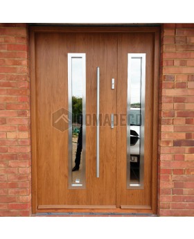 Puerta de entrada de metal «Winchester» con panel lateral