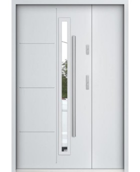 Sta Arago Uno - puerta entrada metalica con sidelite