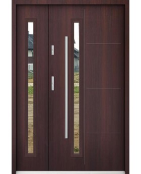 Sta Arago Duo - puerta entrada moderna con sidelite