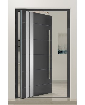 PIVOT AD10 - puerta pivotante de entrada de aluminio