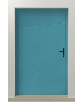 PIVOT AG07: moderna puerta de entrada pivotante de aluminio para hogares contemporáneos.