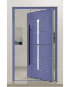 PIVOT AP16: puerta pivotante de aluminio asequible.
