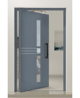 PIVOT Chip-B - puerta pivotante moderna de aluminio