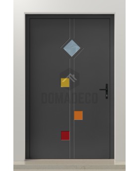 PIVOT Tonel - puerta pivotante con inserción de vidrio templado