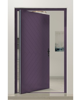 PIVOT V59 - puerta de entrada pivotante moderna de aluminio