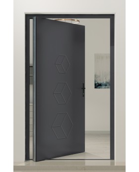 PIVOT V19 - Puerta pivotante grande de aluminio con rotura de puente térmico