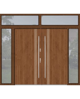 configuración personalizada - Puerta doble Fargo con luces laterales izquierda, derecha y superior